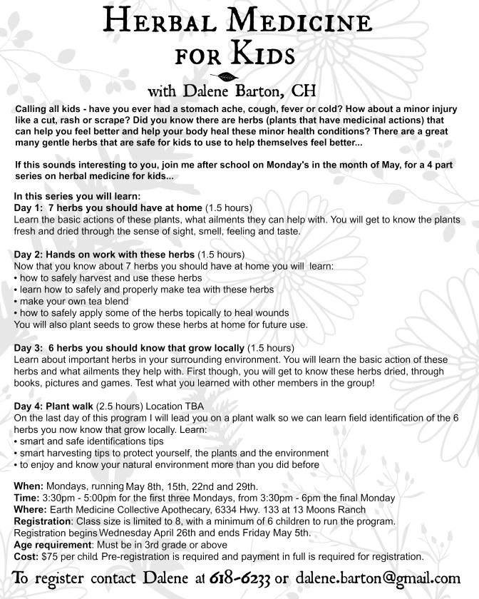 Herbal Medicine for Kids - Earth Medicine Collective